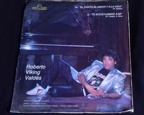 Single Roberto Viking Valdes - Te Acostumbre A Mi