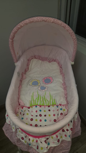 Imagen 4 de 4 de Moises Para Bebe/mini Cunas Rosadas Y Azul