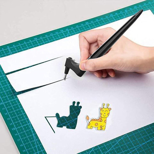 Cuchillo De Corte De Papel Y Tabla De Cortar