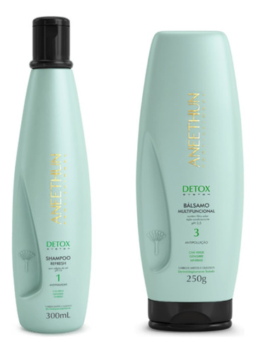 Kit Aneethun Detox System Shampoo 300ml + Bálsamo 250g