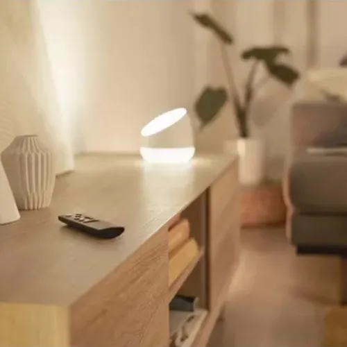 Lampara De Mesa Inteligente Wi-fi Wiz Squire 9w Rgb