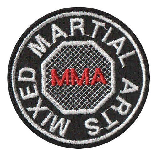 Patch Bordado Arts Mixed Martial Com Fecho De Contato