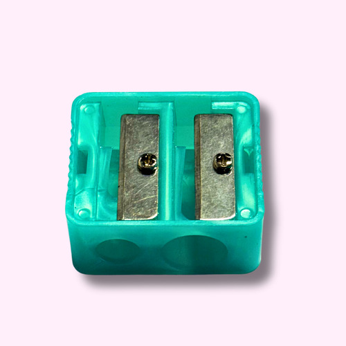 Sacapuntas Doble Mazz Make Up - Precisión Y Estilo Verde Claro