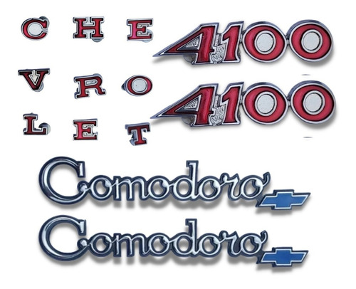 Emblemas Letras Chevrolet Opala Comodoro 4100 75 76 77 78 79