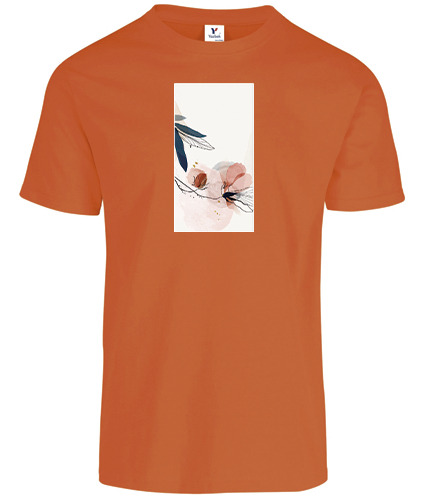 Playera Naranja De  Arte A102