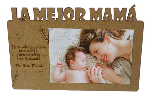 Portaretrato Día De Las Madres/grabalaser/con Foto