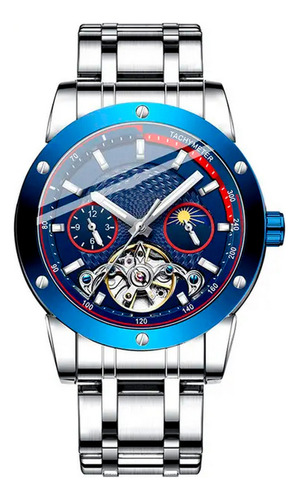 Reloj G-force At866 Automatico Abierto Acero Casual+ Estuche