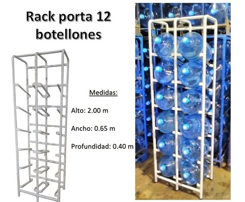 Rack Para Bidones De Agua 12 Unidades