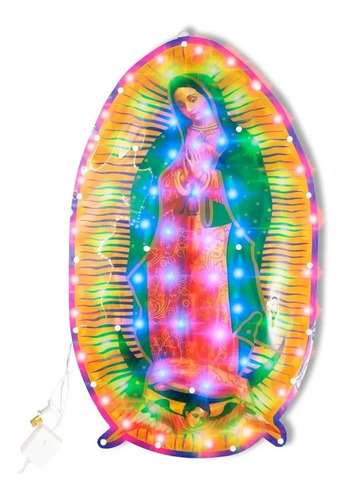 Serie De Navidad Virgen De Guadalupe Serie Multicolor 50 Led
