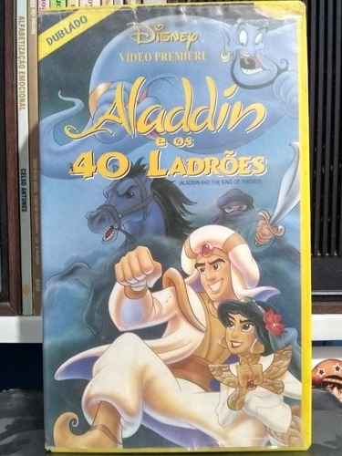 Vhs Aladdin E Os 40 Ladrões Disney Fita Verde