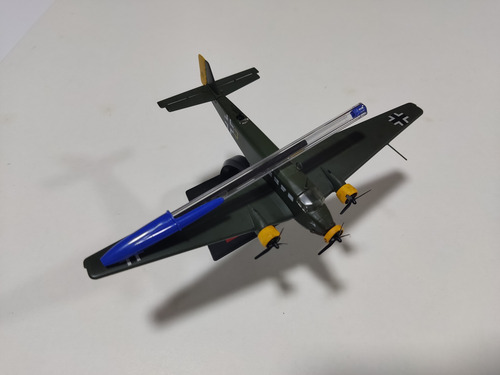 Miniatura 1:144 Avião Junkers Ju Segunda Guerra Verde-escuro (Usado)