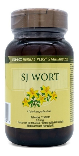 Sj Wort Hierba De San Juan 300 Mg Herbal Plus  60 Tabletas