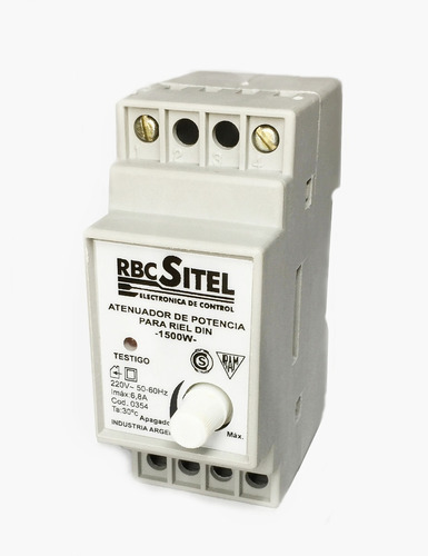 Atenuador Dimmer De Luz 1500w Riel Din Original Rbc