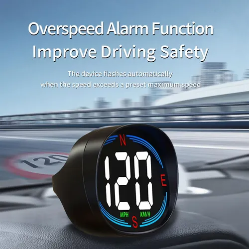 Hxexplore Velocimetro Gps Con Pantalla Lcd Hud Con Alarma De