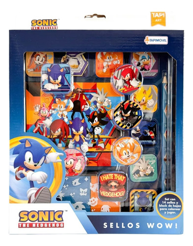 Sellos Wow Sonic Set De Arte 1235