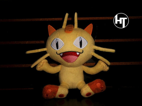Imagen 1 de 10 de Pokemon, Meowth, Peluche, Original Tomy Takara, Raro, 9 PuLG