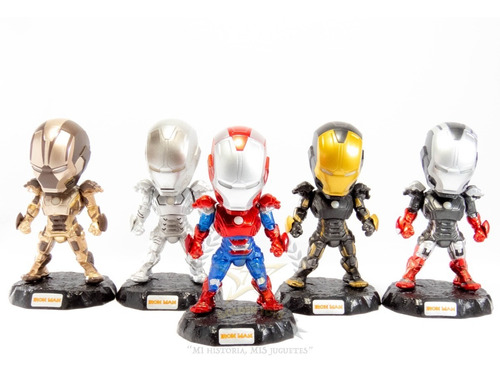 Iron Man Sobre Roca 5 Piezas  Golden Toys