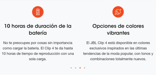 Parlante Inalámbrico Jbl Clip4 Negro