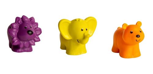 Imagen 2 de 3 de Animales De Goma Encastre Intercambiables Juego Tinko 8100