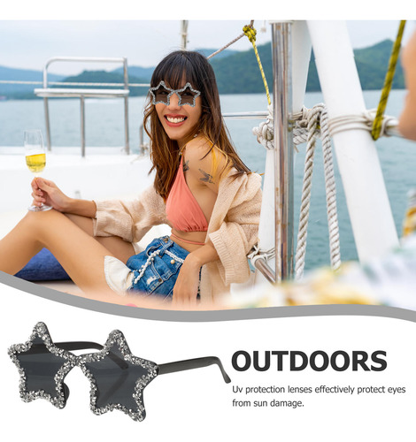 Gafas Sin Montura Gafas De Sol Con Forma De Estrella Gafas S