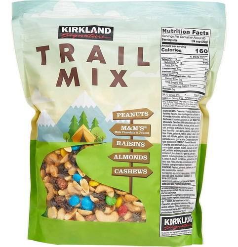 Botana Surtida Kirkland Nueces, Almendras, Chocolate 1.81 Kg