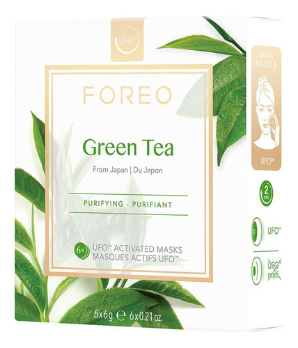 Máscara Ativada Ufo(tm) Green Tea (6x)