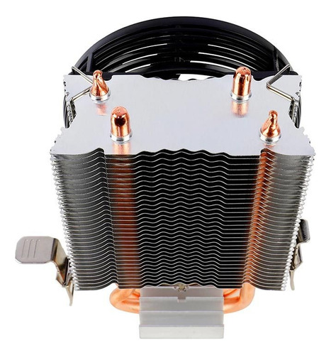 Enfriador de procesadores Aerocool Verkho2 Intel y Amd, LED negro/azul, negro y azul