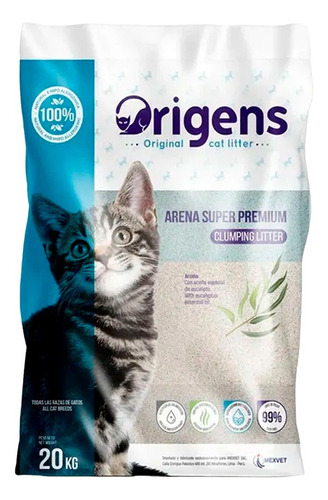 Origens Arena Super Premium Con Aroma A Eucalipto 20 Kg