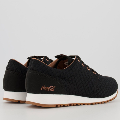 Tênis Coca Cola Sense Preto E Cobre Feminino