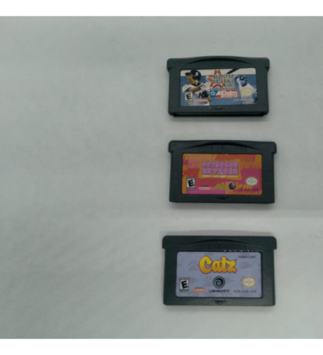 Kit 3 Jogos Game Boy Advance Original Nintendo Baseball Catz