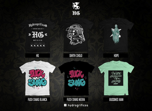 Camisetas Hg By Hydrogrificos, Swagg, Hip Hop, Rap