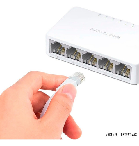 Switch Mercusys Fast Ethernet Ms105, 5 Puertos 10/100mbps