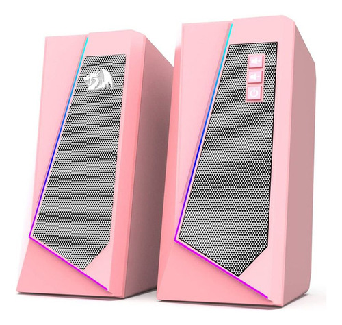 Caja de sonido Redragon Anvil 2.0 GS520w P2 3.5 mm Rs Pink Gamer