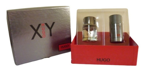 Perfume Hugo X Y  60 Ml, Desodorante 75 Ml Caballero Estuche