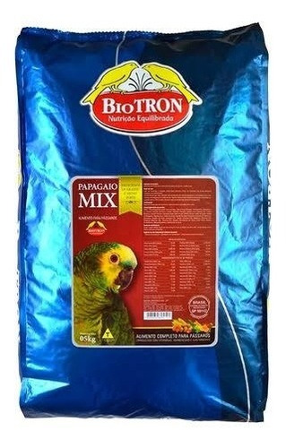 Ração Extrusada Papagaio Mix 5kg - Biotron