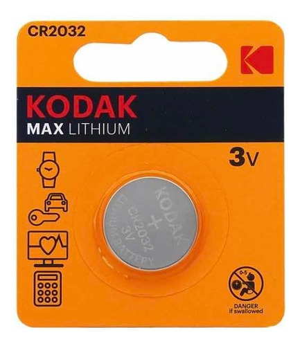 Pila Kodak Cr2032 Max Lithium 3v Control Remoto Reloj Luces