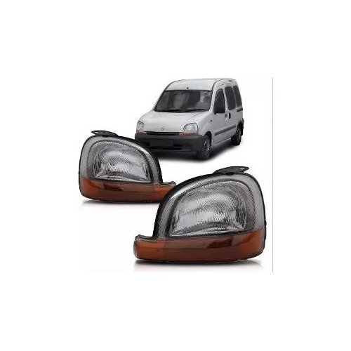 Juego Optica Renault Kangoo 99 00 01 02 03 04 05 06 07 Ambar