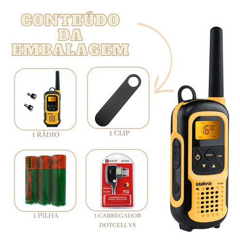 Kit 15 Rádios Comunicadores Rc4102 Intelbras Original Ht