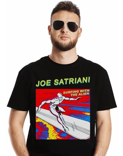 Polera Joe Satriani Surfing With The Alien Rock Impresión Di