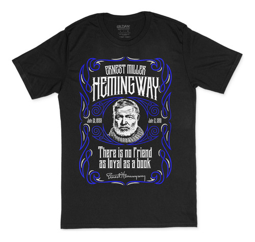  Playera Algodon  Hernest Hemingway  Libro Terror  Arte 