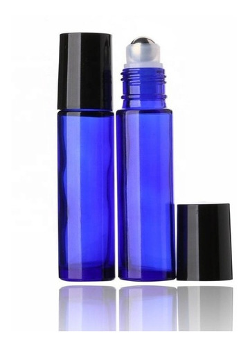 Imagen 6 de 6 de 20 Botellas Azules De 10ml Con Roll On De Acero Inoxidable +