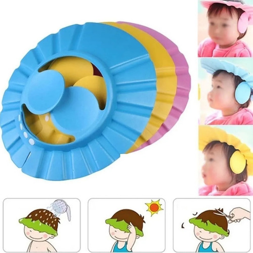 Imagen 3 de 5 de Gorro De Baño Vicera Ducha Bebes Niños