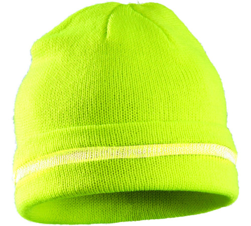 Occunomix Lux-kcr-y Gorro Tejido Reflectante, Amarillo, Raya