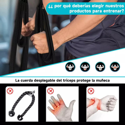 Entrenamiento De Gimnasio Con Pesas De Doble Extensión Para