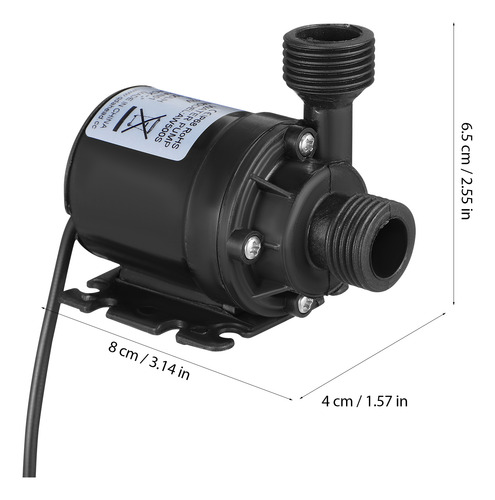 Bomba De Água Submersível Ueetek 1pc Dc 12v 800l/h 5m Para