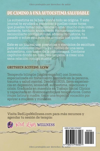 De Camino A Una Autoestima Saludable (journal): Manual De Es