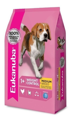 Eukanuba Adulto Weight Control Raza Mediana 15kg
