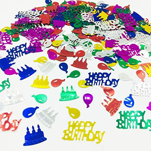 Confeti De Cumpleaños Con Espolvoreadores Para Decoraciónes