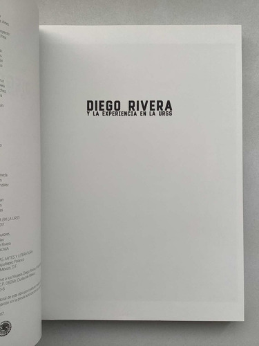 Diego Rivera Y La Experiencia En La Urss: N/a, De #n/a. N/a, Vol. N/a. Editorial Inba, Tapa Blanda, Primera Edición En Español, 2017