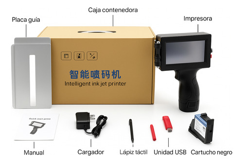Codificadora Fechadora Manual Loteadora 25mm Inkjet Full Kit